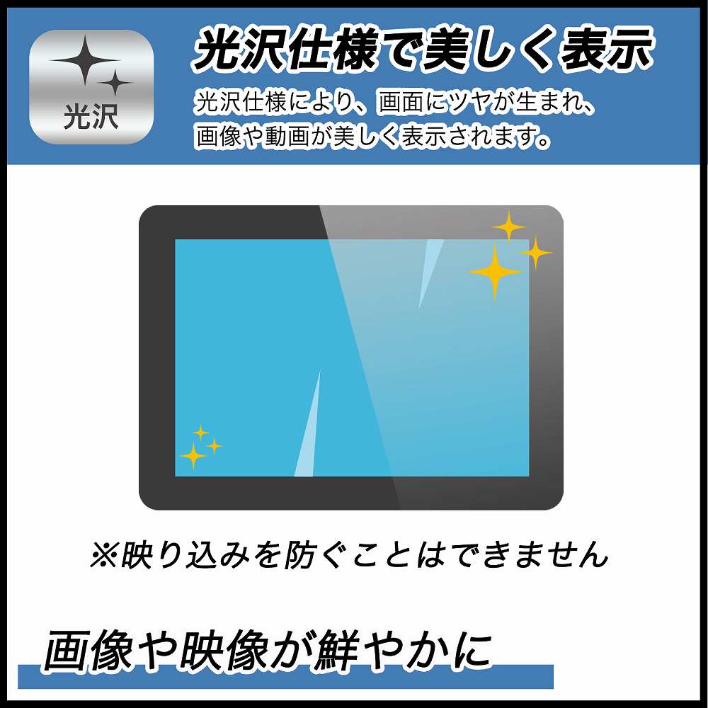 UAUU P30 (ユアユー P30) 保護フィルム 向けの 【光沢仕様】 ブルー