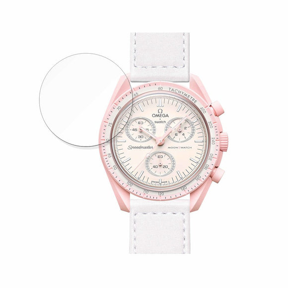 OMEGA OMEGA x Swatch BIOCERAMIC MOONSWATCH 用 保護フィルム 【曲面対応 光沢仕様】 ブルーライトカット フィルム キズ修復