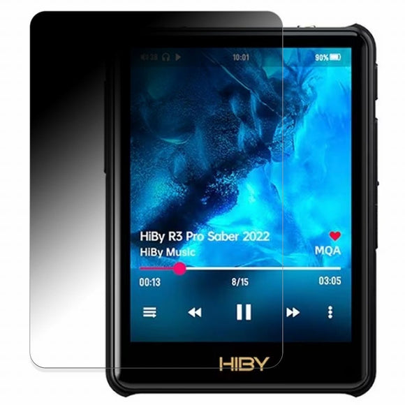 HiBy Music New R3 Pro Saber 向けの 【180度 曲面対応】 覗き見防止 フィルム ブルーライトカット 光沢仕様 日本製